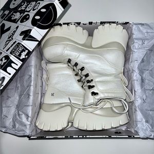 Dolls Kill Koi Footwear White Gooey Platform Boots